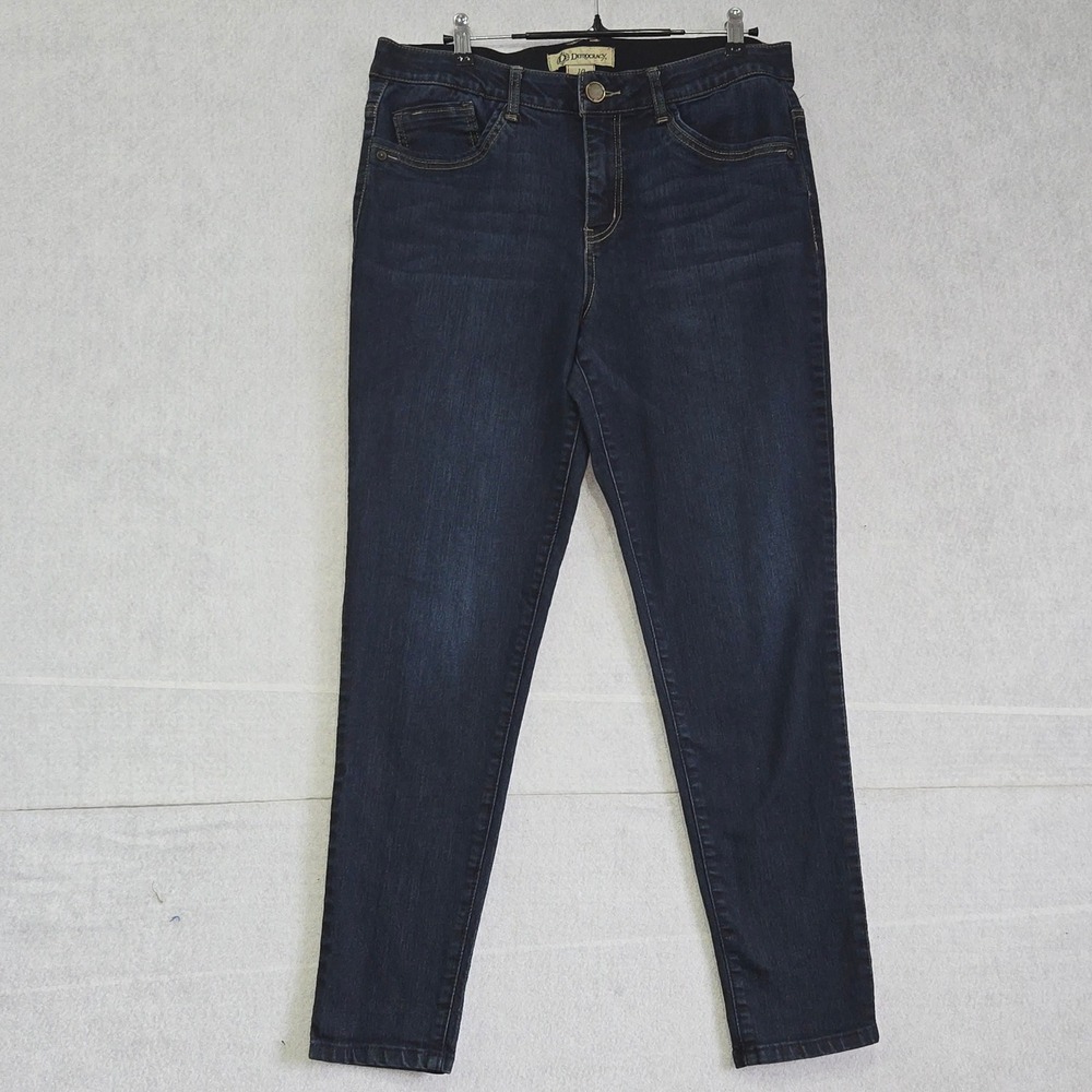 Democracy Ab Solution Skinny Jeans Womens 10 Dark Indigo Blue Denim B1875BBXX